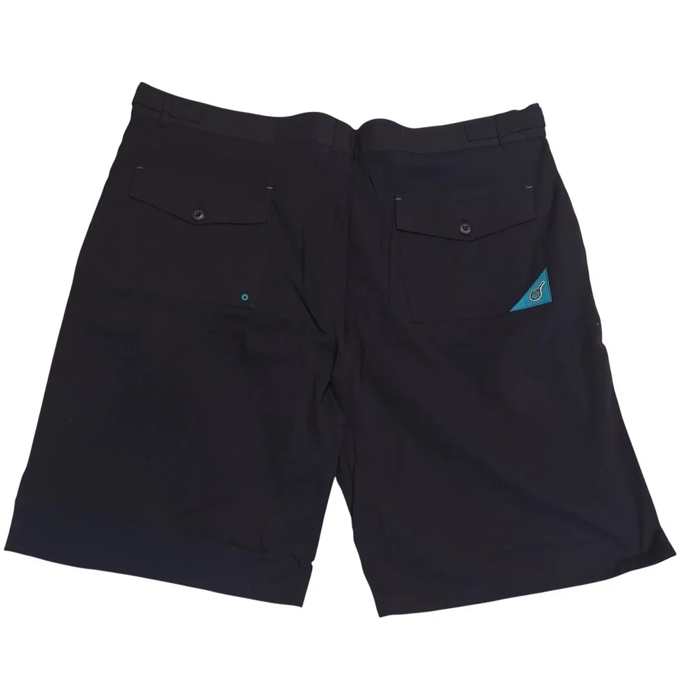 Mitchell & Ness Chino Shorts Mens 4XL Navy Tennis Patch Teal Script, NWT